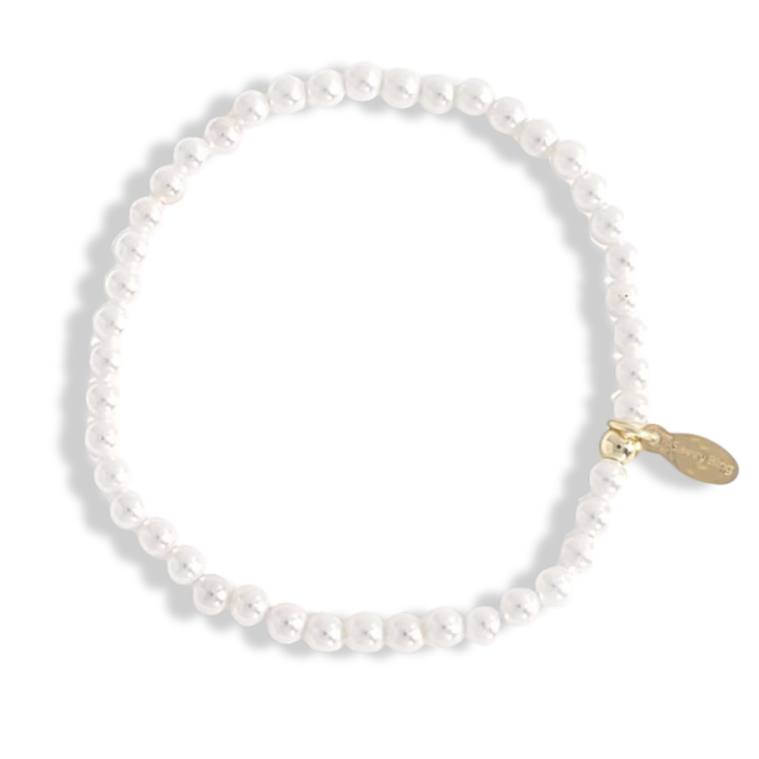 Pearl and Gold Filled Beaded Bracelets