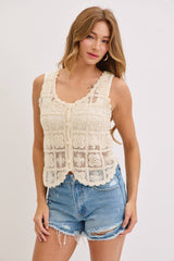 Boho Crochet Lace Top