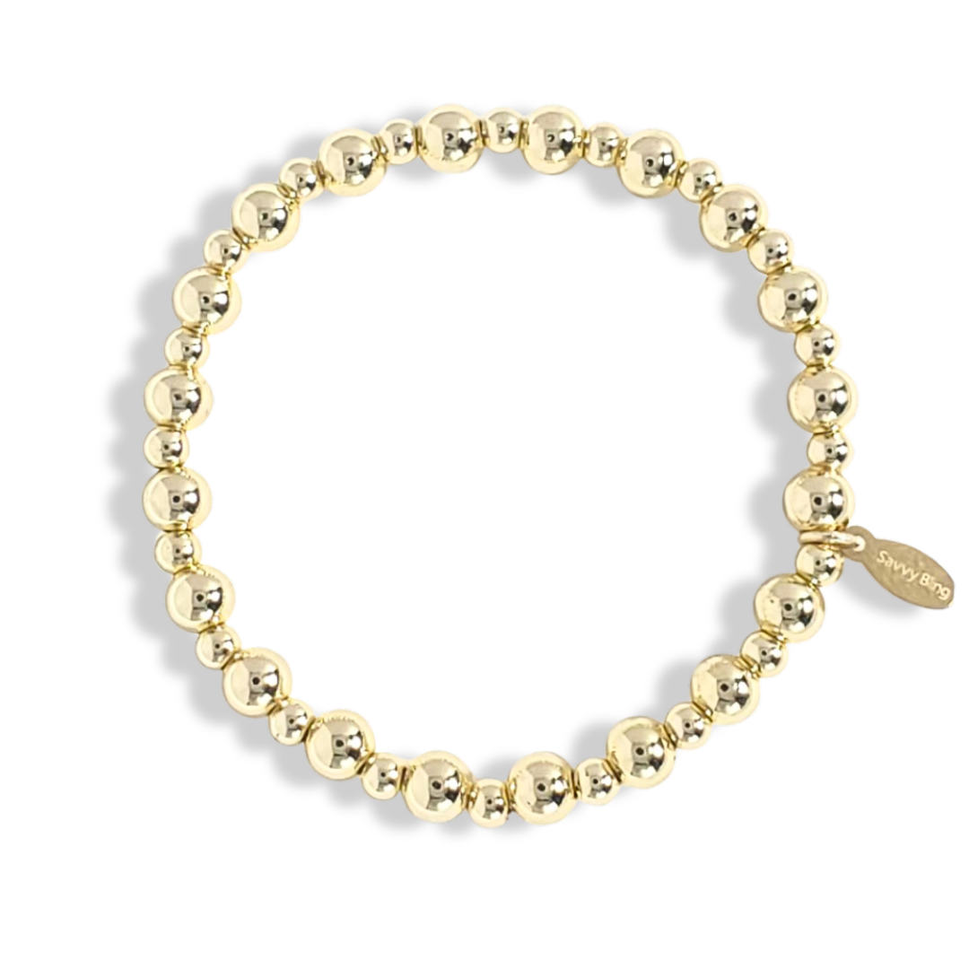 Pearl and Gold Filled Beaded Bracelets