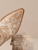 The Bailey | Apricot Embroidered Cowboy Bootie