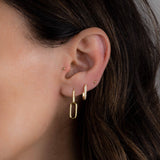 Paperclip Chain Earrings