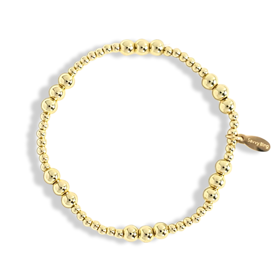 Pearl and Gold Filled Beaded Bracelets