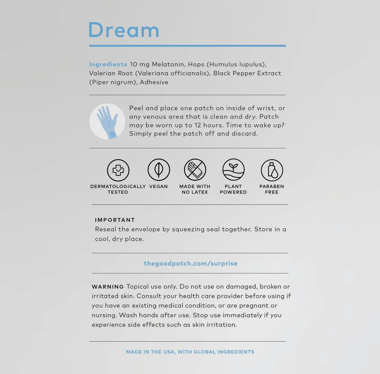 The Good Patch- DREAM