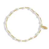 Pearl and Gold Filled Beaded Bracelets