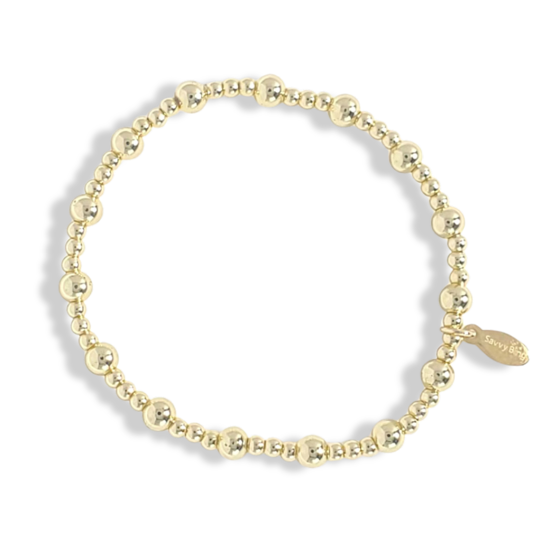 Pearl and Gold Filled Beaded Bracelets