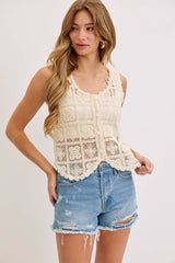Boho Crochet Lace Top