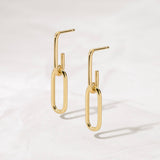 Paperclip Chain Earrings
