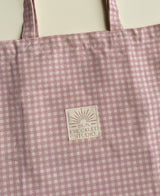 Strawberry Gingham Tote Bag - Regular