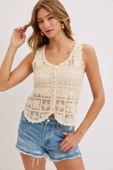 Boho Crochet Lace Top