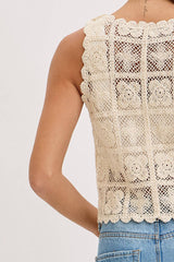 Boho Crochet Lace Top