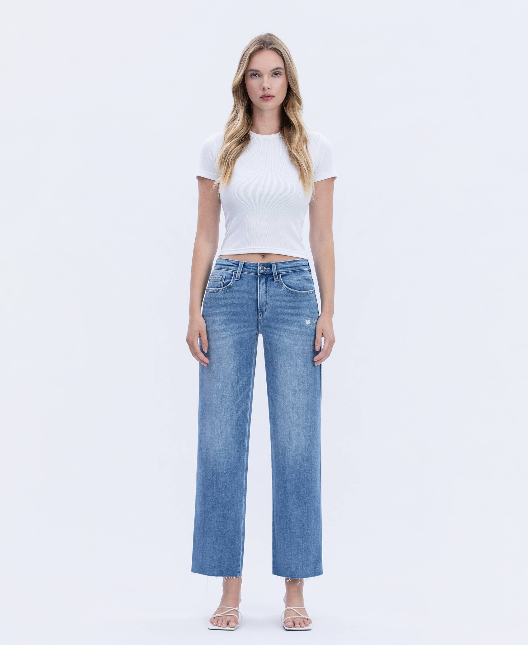 High Rise Slim Wide- Supported