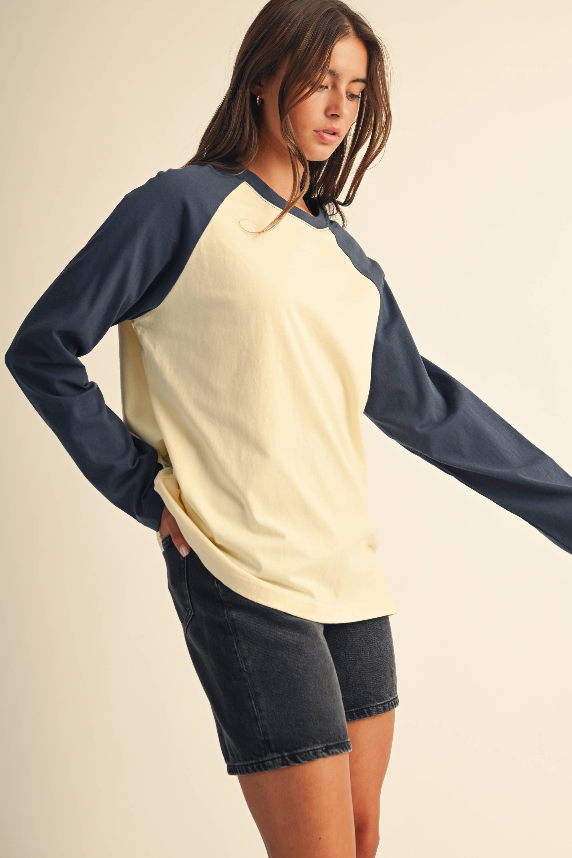 Raglan Long Sleeve Baseball Tee