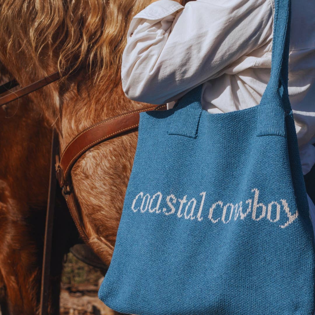 Vintage Coastal Cowboy Tote Bag