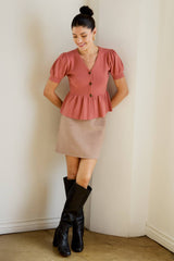 Brinley Peplum Top