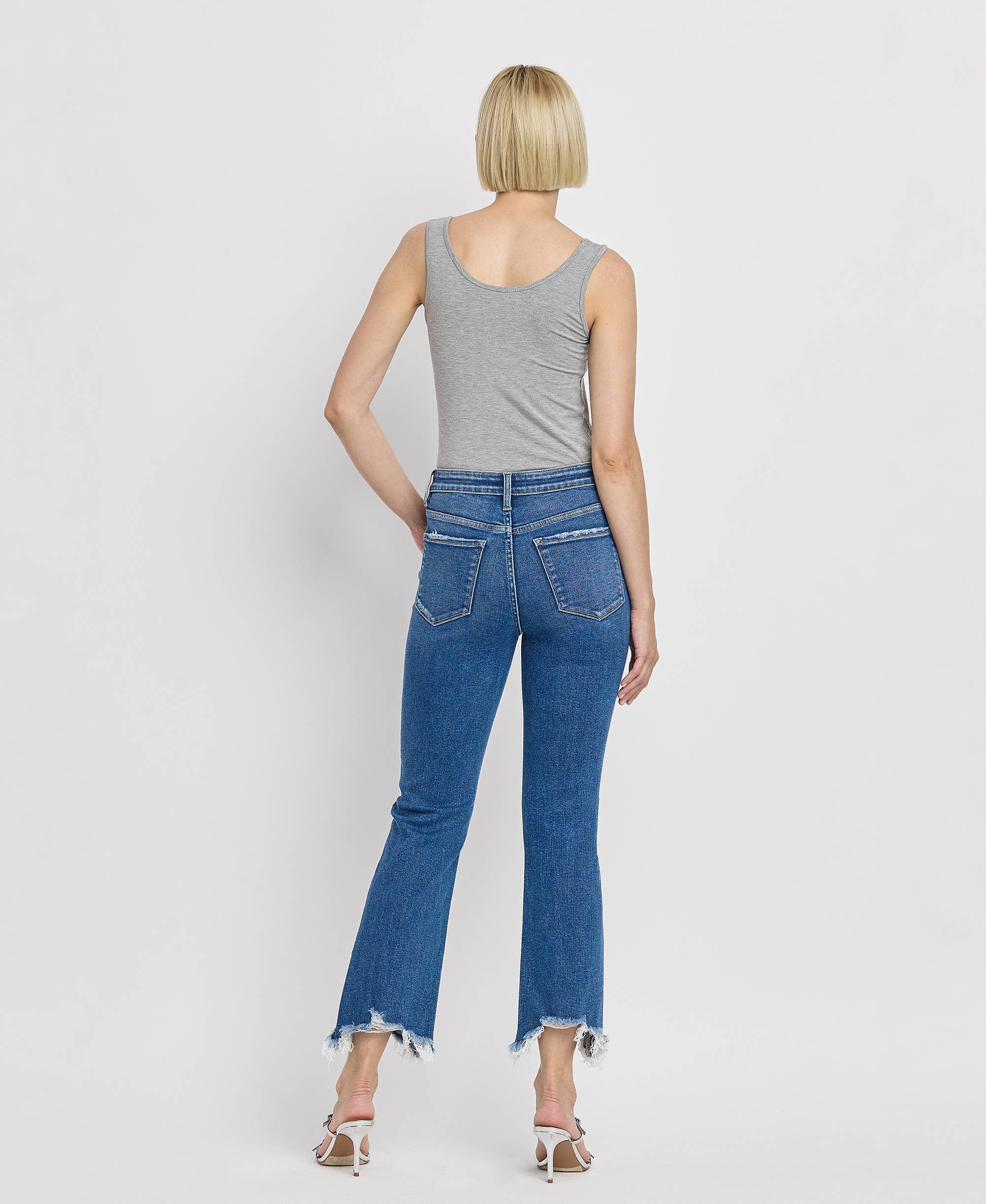 High Rise Kick Flare Jeans in Generosity