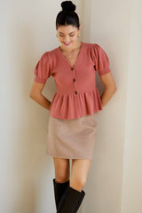 Brinley Peplum Top