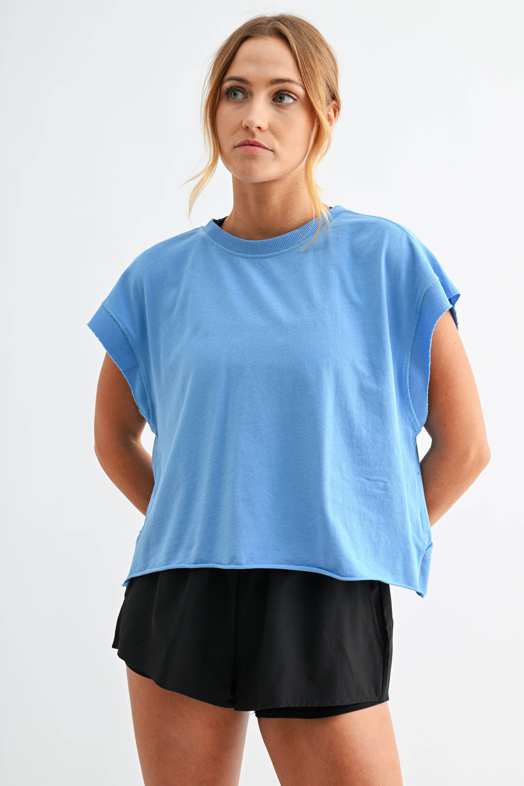 Flow Open-Back Pima Cotton Tee