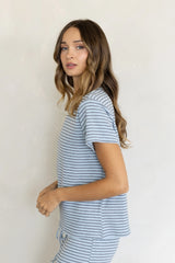 Brushed Striped Top - Set