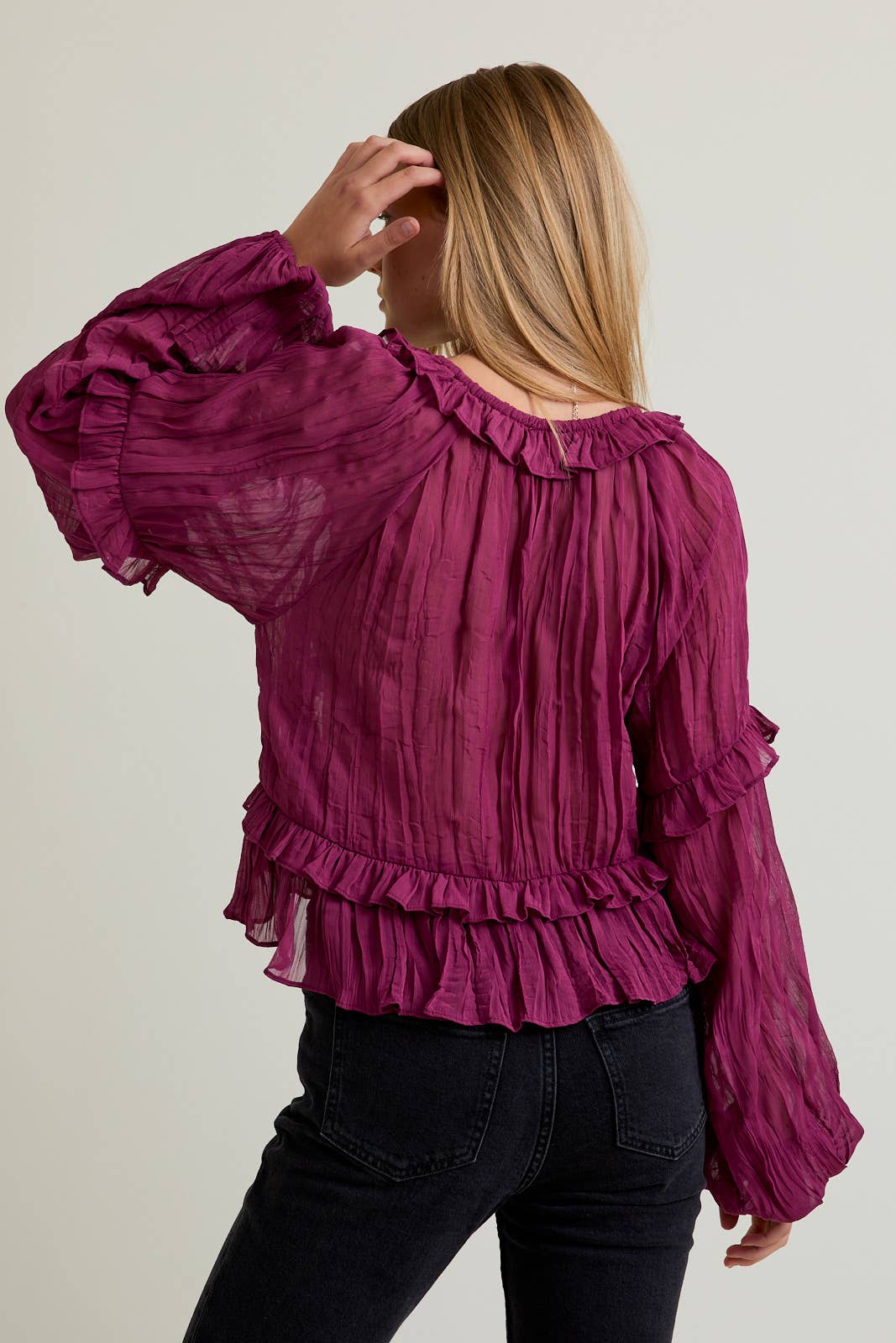Ruffle Detail Blouse