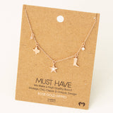 Texas Star Boots Station Necklace