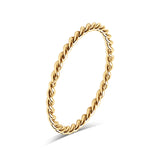 Stainless Steel Braided Stacking Ring - Hypoallergenic