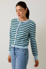 Kerri Stripe Sweater Cardigan