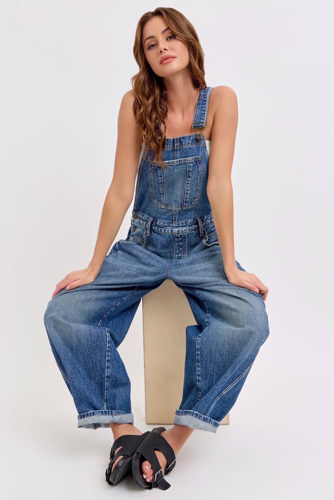 Mid-Waisted Barrel Overall