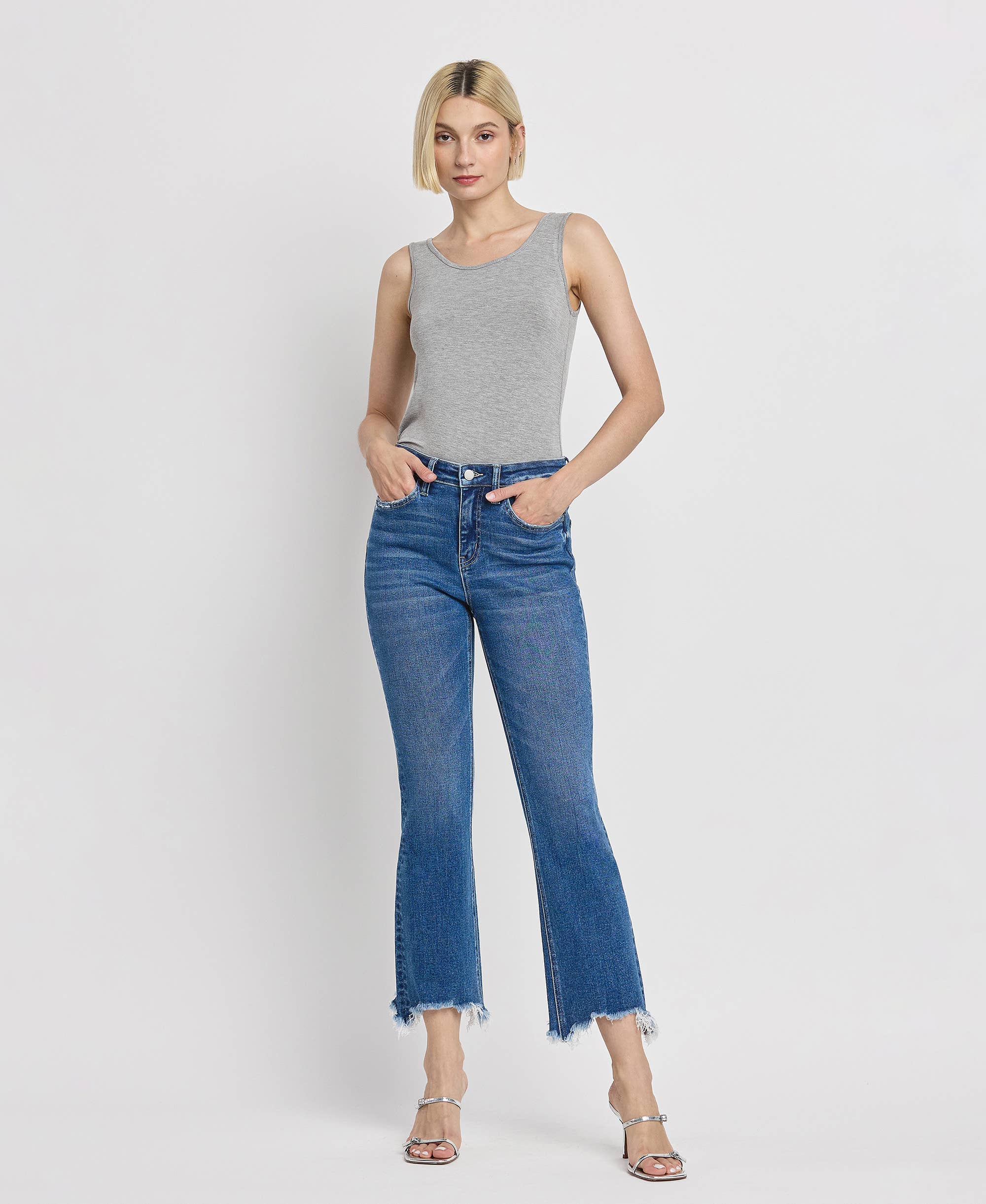 High Rise Kick Flare Jeans in Generosity