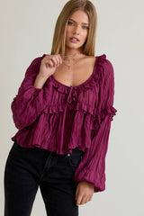 Ruffle Detail Blouse