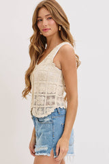 Boho Crochet Lace Top