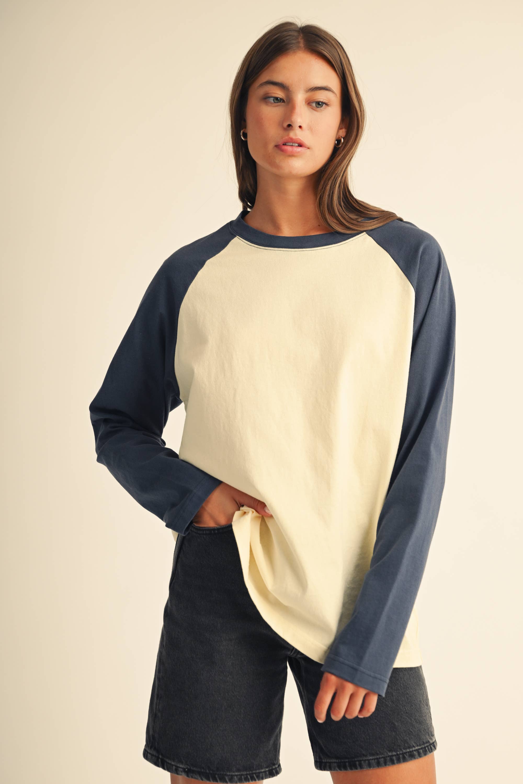 Raglan Long Sleeve Baseball Tee