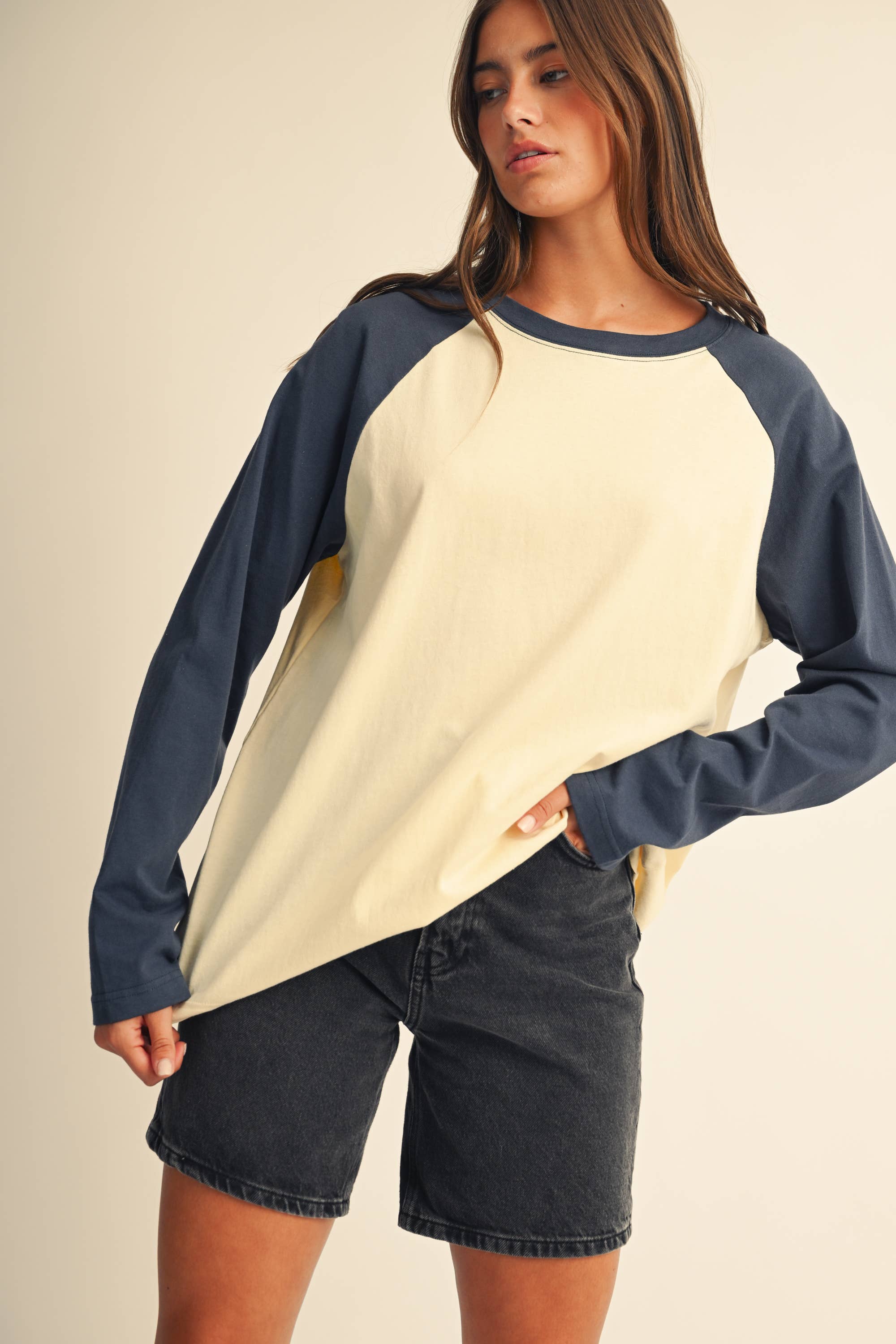 Raglan Long Sleeve Baseball Tee