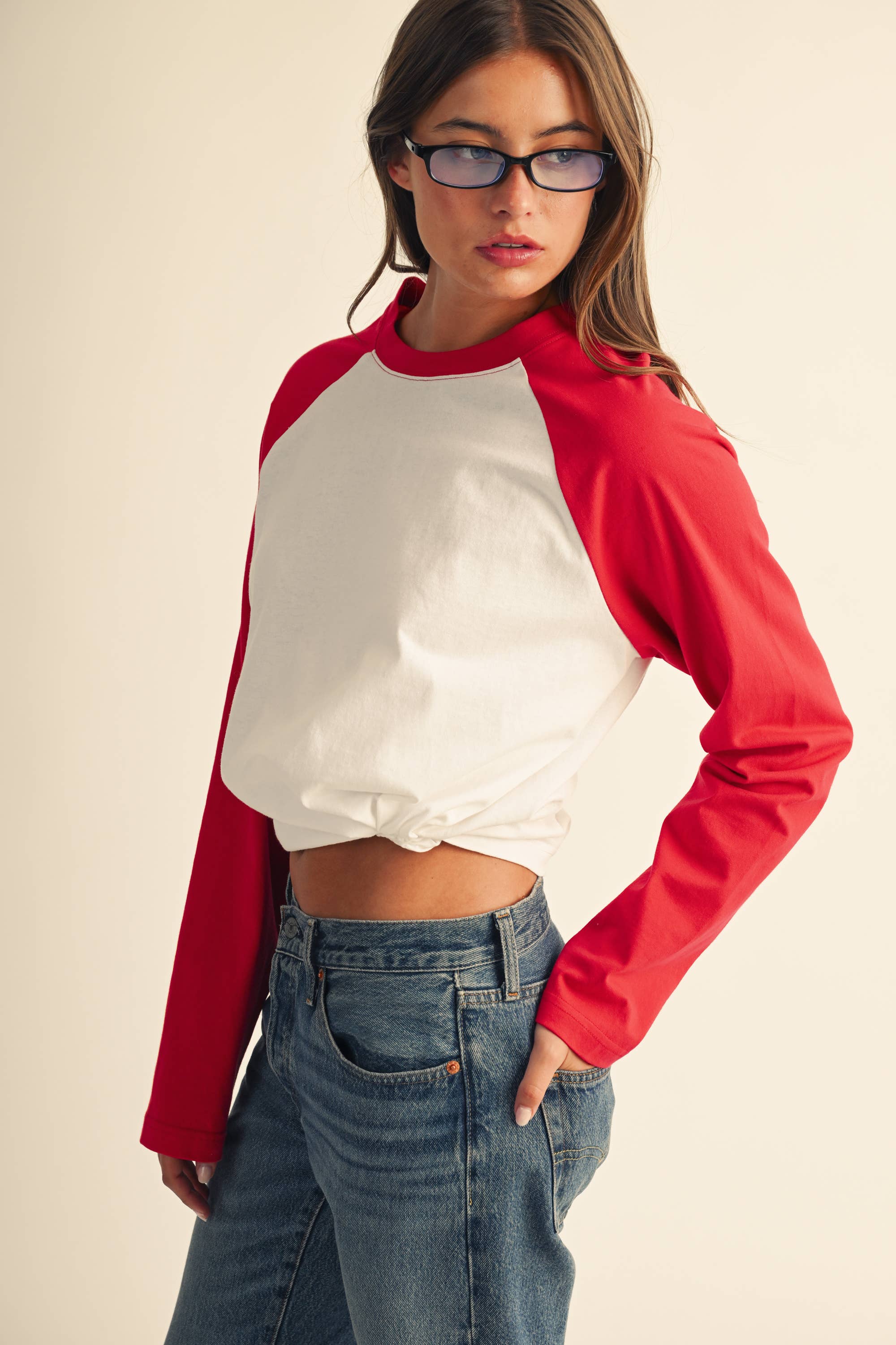 Raglan Long Sleeve Baseball Tee