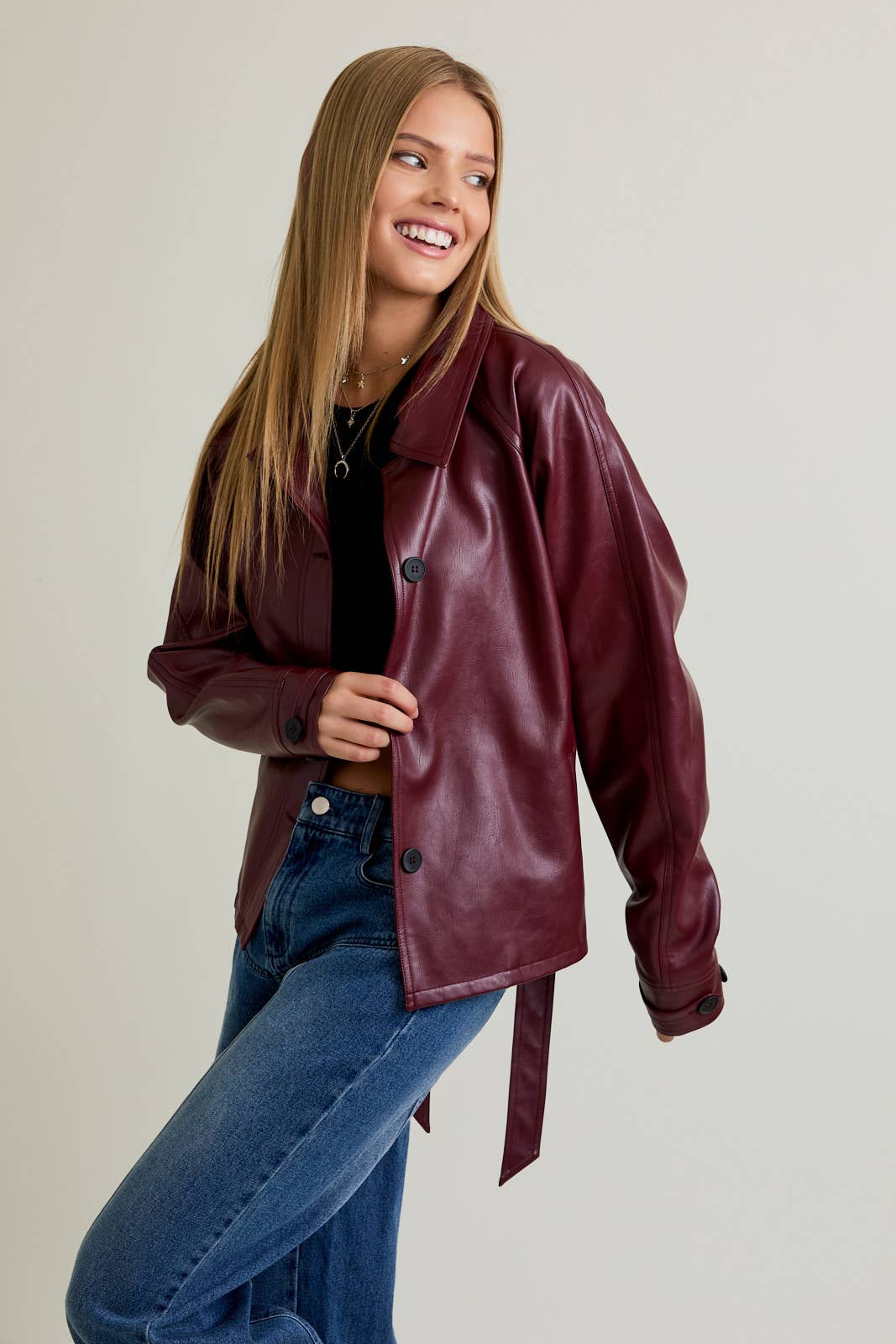 Aliana Cropped Trench Coat