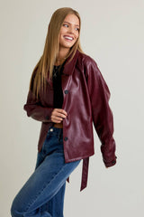 Aliana Cropped Trench Coat
