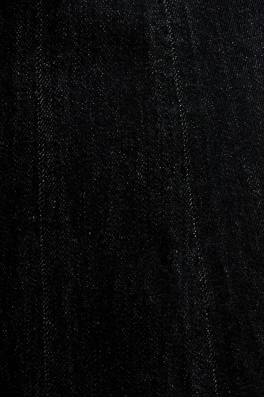 Round Neck Black Denim Dress