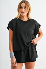 Flow Open-Back Pima Cotton Tee
