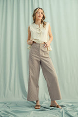 Striped Wide Leg Pant
