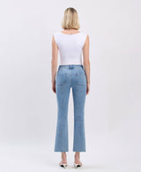 Patch Pocket Crop Flare Jeans