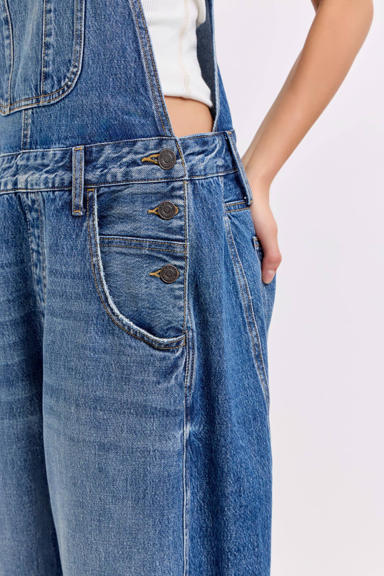 Mid-Waisted Barrel Overall