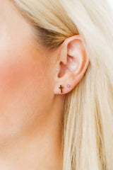 Screwback Stud Earrings - Catherine Cross