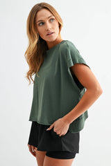 Flow Open-Back Pima Cotton Tee