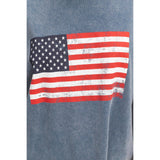 Mineral Washed Flag Graphic Tee
