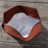 Brown Horseshoe Makeup Travel Bag