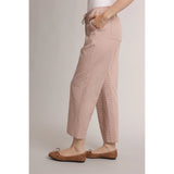 Plaid Woven Drawstring Pants