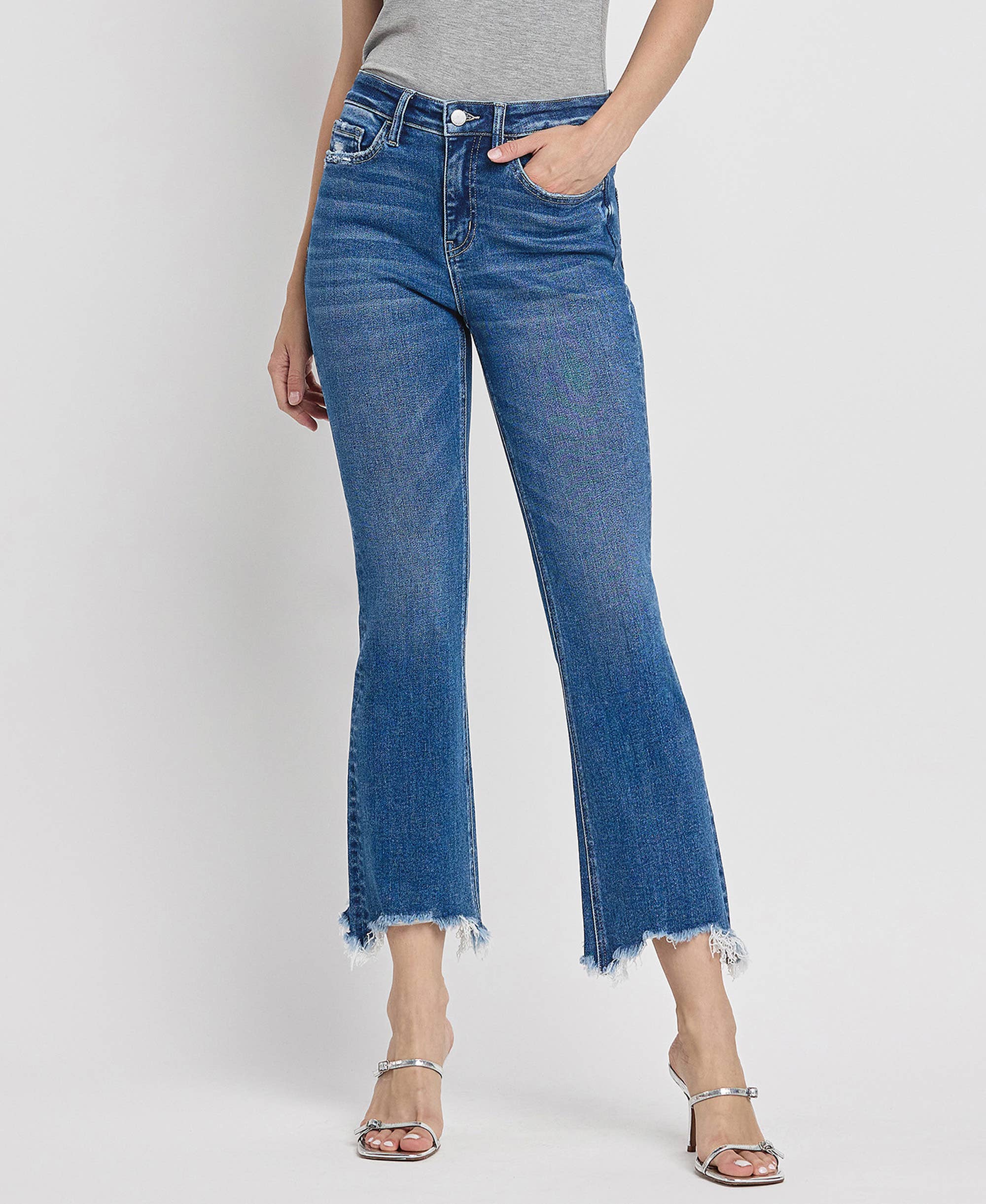High Rise Kick Flare Jeans in Generosity
