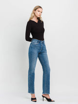 High Rise Straight Jeans- Illuminate