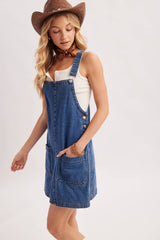 Denim Overall Mini Dress