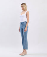 Patch Pocket Crop Flare Jeans