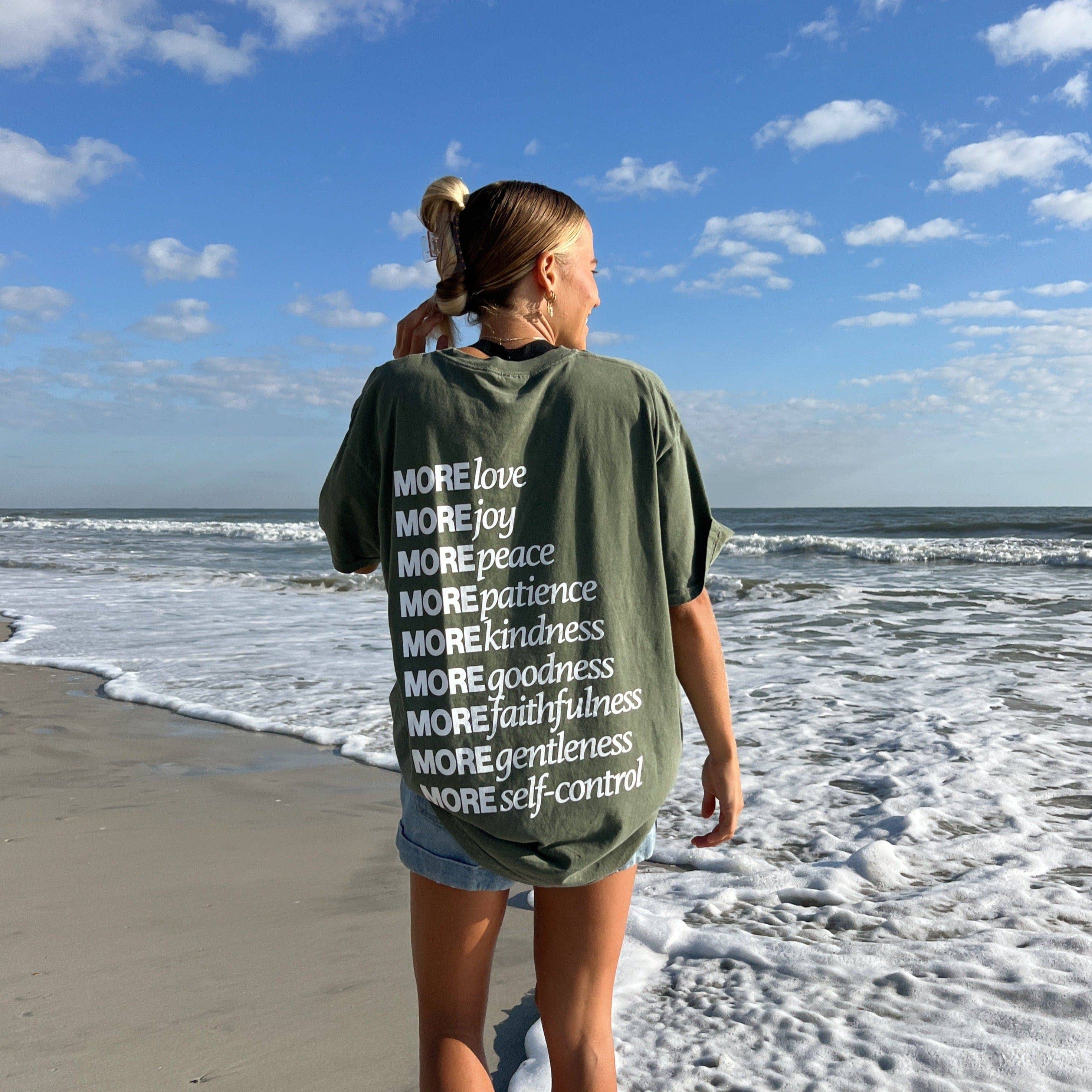 Made For More Tee - Moss Green